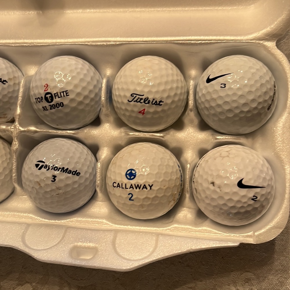 Golf Balls Assorted 1 Dozen Washed & Ready For Course - Picture 3 of 3